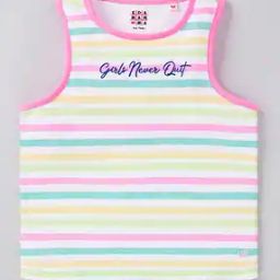 Girls Striped Round-Neck Tank Top-image-50