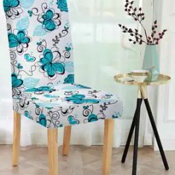 Pack of 4 Floral Print Chair Covers-image-71