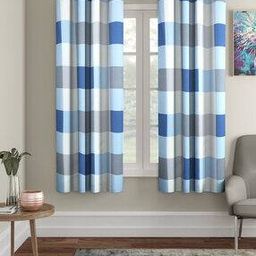 Pack of 2 Checked Window Curtain-18