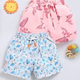 Pack of 2 Girls Printed Regular Fit Shorts-image-103