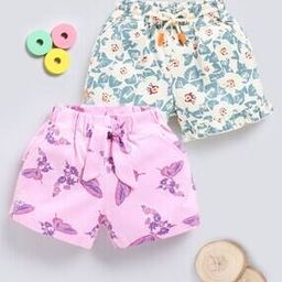 Pack of 2 Girls Printed Regular Fit Shorts-picture-19