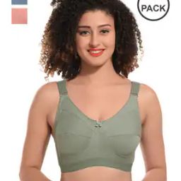 Women Pack of 3 Non-Wired Lightly-Padded Bras-image-36