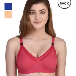Women Pack of 3 Non-Wired Lightly-Padded Bras-picture-51