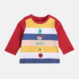 Boys Striped Cotton Crew-Neck T-Shirt-50