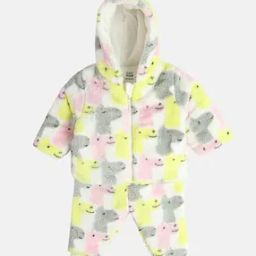 Unisex Printed Zip-Front Fur Hoodie & Pants Set-image-17