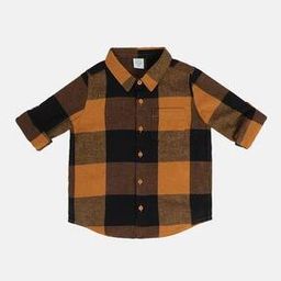 Boys Checked Regular Fit Cotton Shirt-image-89