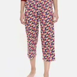 Abstract Pattern Mid-Rise Capris-picture-31