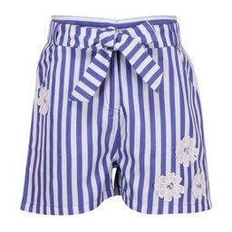 Striped Shorts with Waist-Tie-Up-picture-13