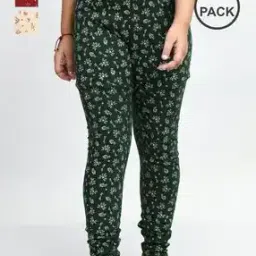 Girls Cotton Printed Ankle Length Leggings -image-4