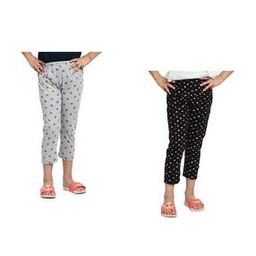 Girls Slim Fit High Rise Cotton Capris -image-108