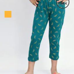 Girls Slim Fit High Rise Cotton Capris  -image-103