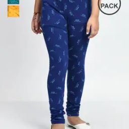 Girls Cotton Printed Ankle Length Leggings-image-64
