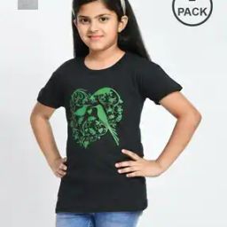 Girls Floral Round Neck T-shirt-picture-24