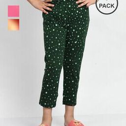 Girls Slim Fit High Rise Cotton Capris -image-66