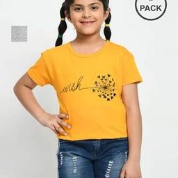 Girls Floral Round Neck T-shirt-image-38