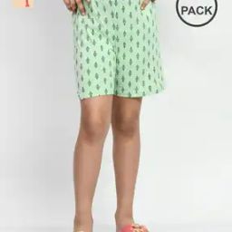Girls Floral Regular Fit Shorts-image-30