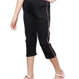 Slim Fit High Rise Cotton Capris -image-33