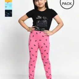 Pack of 4 Girls Floral Print Leggings -image-46