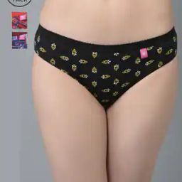 Pack of 3 Printed Assorted Hipster Panties with Elasticated Waistband-image-16