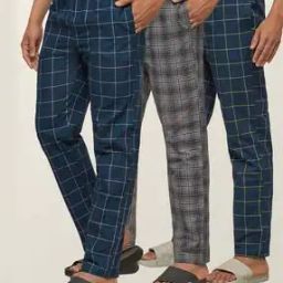 Pack of 3 Mid-Rise Checked Pyjamas-picture-19