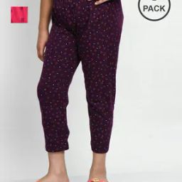 Girls High Rise Cotton Printed Capris-image-20