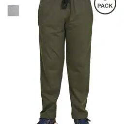  Boys Pack of 2 Cotton High Rise Track Pants-image-90