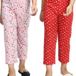 Girls Floral Pyjamas Pack Of 2-image-11