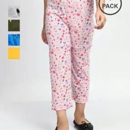 Girls Floral Pyjamas Pack Of 5-image-94