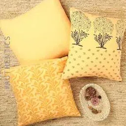 Set of 3 Handblock Printed Cushion Cover 16" x 16"-image-29