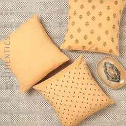 Set of 3 Handblock Print Cushion Covers-93