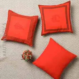 Set of 3 Handblock Print Cushion Covers 16" x 16"-6