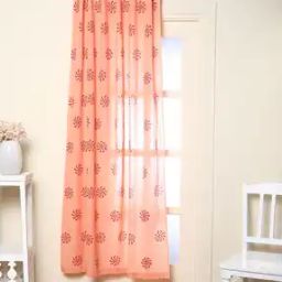 Hand Dyed Handblock Print Cotton Door Curtain-image-82