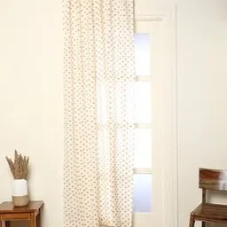 Hand-Dyed Handblock Print Cotton Door Curtain-image-49