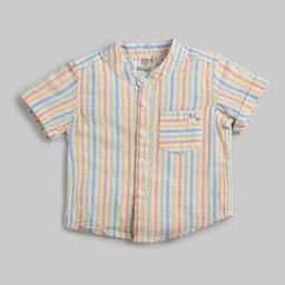 Infant Boys Sustainable Striped Shirt-image-41