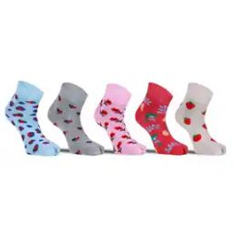 Pack of 5 Women Floral Print Ankle-Length Socks-image-83