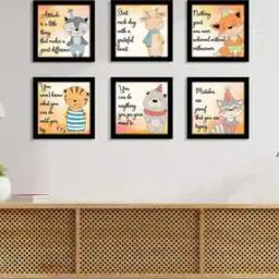 Set of 6 Typographic Print Wall Arts 25" x 16"-picture-41