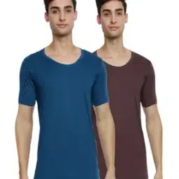 Regular Fit Pack of 2 Vests-image-0