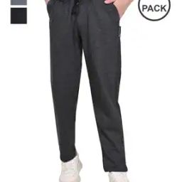 Pack of 3 Boys High-Rise Fitted Track Pants-15