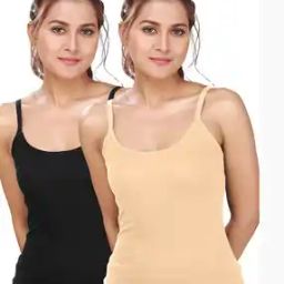 Women Pack of 2 Camisoles with Strappy Sleeves-image-113
