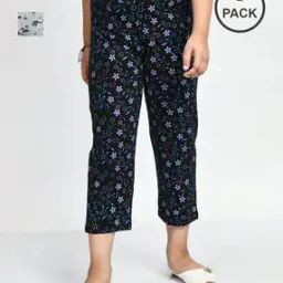 Pack of 2 Girls Cotton Printed Pyjamas -image-50