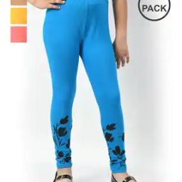Girls Cotton Printed Leggings-image-28