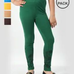 Girls Cotton Printed Leggings-image-98