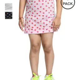 Pack of 3 Floral Print Straight Skirts-image-37