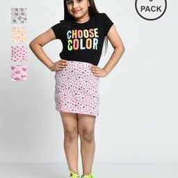 Pack of 5 Floral Print Straight Skirts-picture-36
