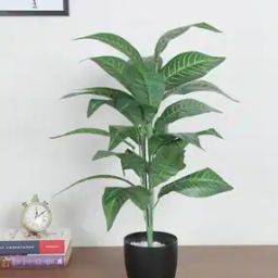 Polyester Artificial Iceton Croton Plant Ornamental Plant -43