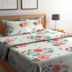 Printed Double Size Comforter Bedding Set with Pillow Covers-27