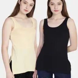 Pack of 2 Round-Neck Camisoles-image-38