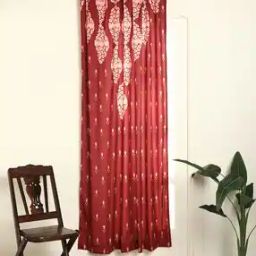 Printed Super Soft Velvet Door Curtain-image-6
