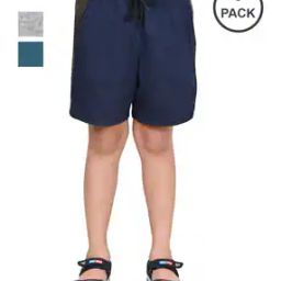 Boys Pack of 3 Flat Front Regular Fit Bermudas-image-54