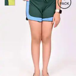Girls Pack of 2 Regular Fit Hot Pants Shorts-image-24